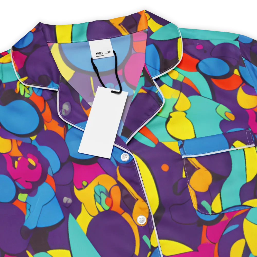 Psychedelic Harmony on Women's Short Sleeve Pajama Top — Product details