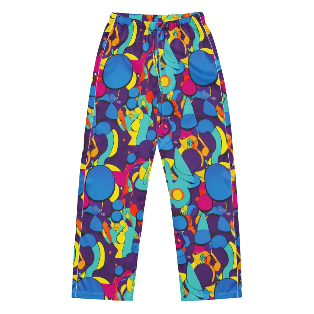 Psychedelic Harmony on Women's Pajama Pants — Front