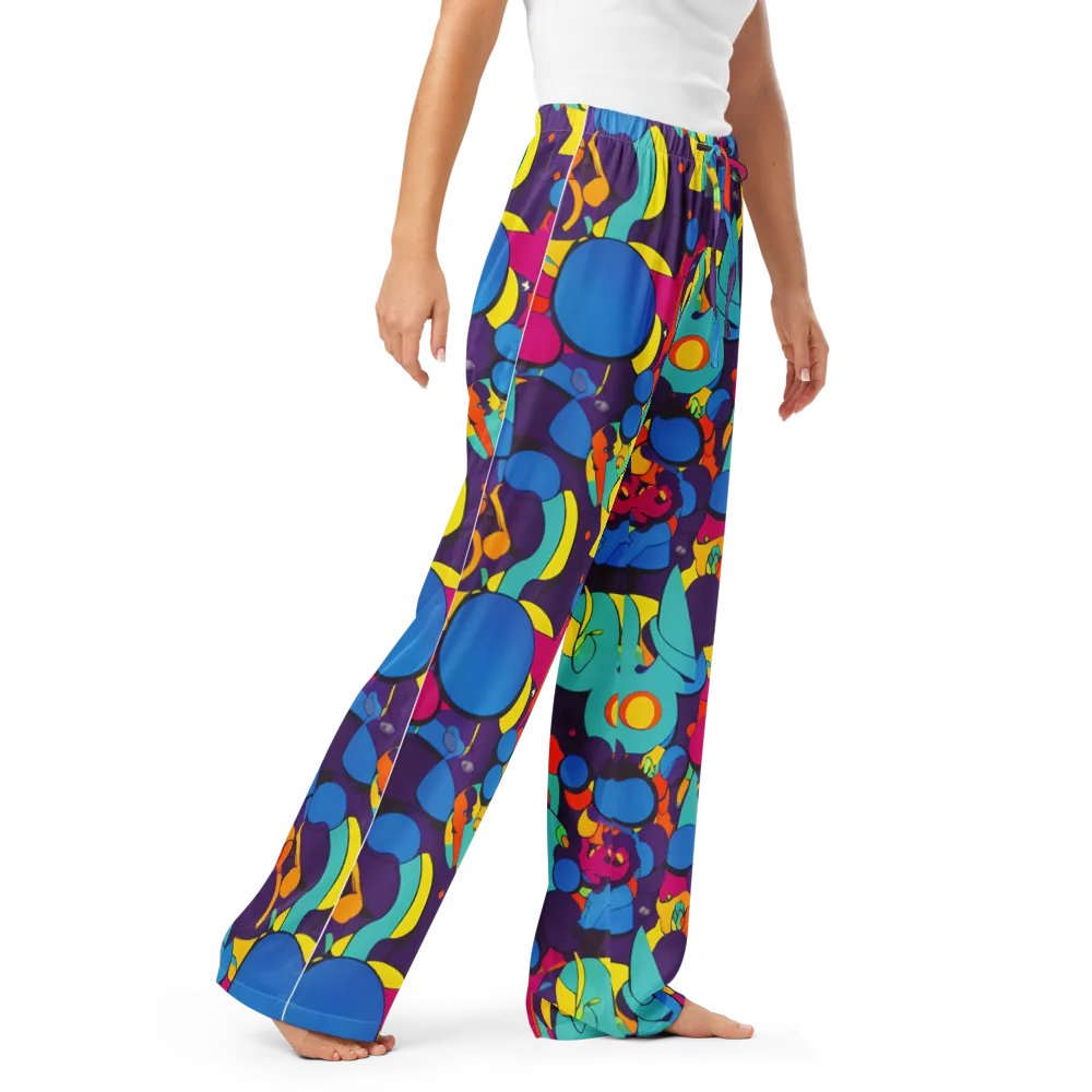 Psychedelic Harmony on Women's Pajama Pants — Right Front