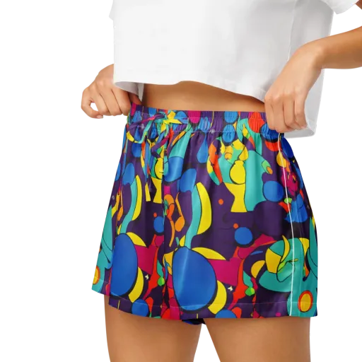 Psychedelic Harmony on a Women's Pajama Shorts
