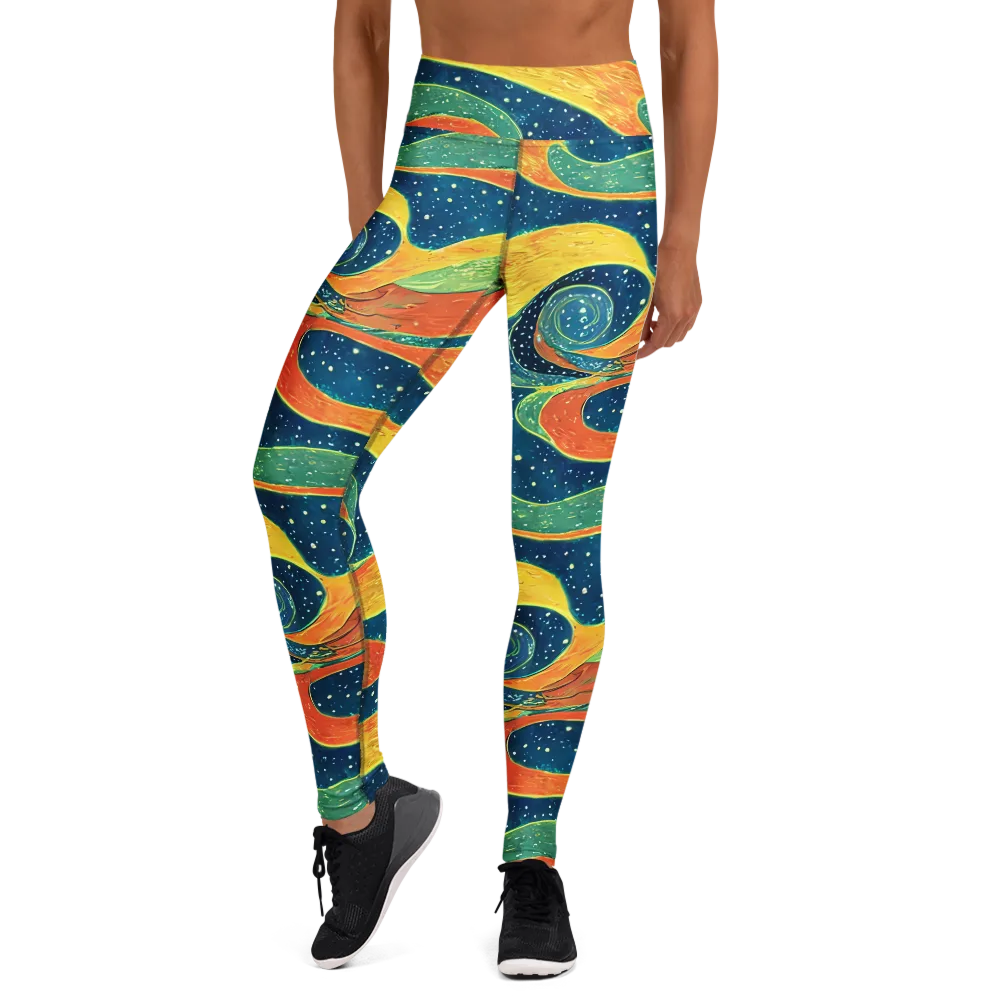Celestial Harmony on Yoga Leggings — Front