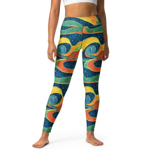 Celestial Harmony on a Yoga Leggings