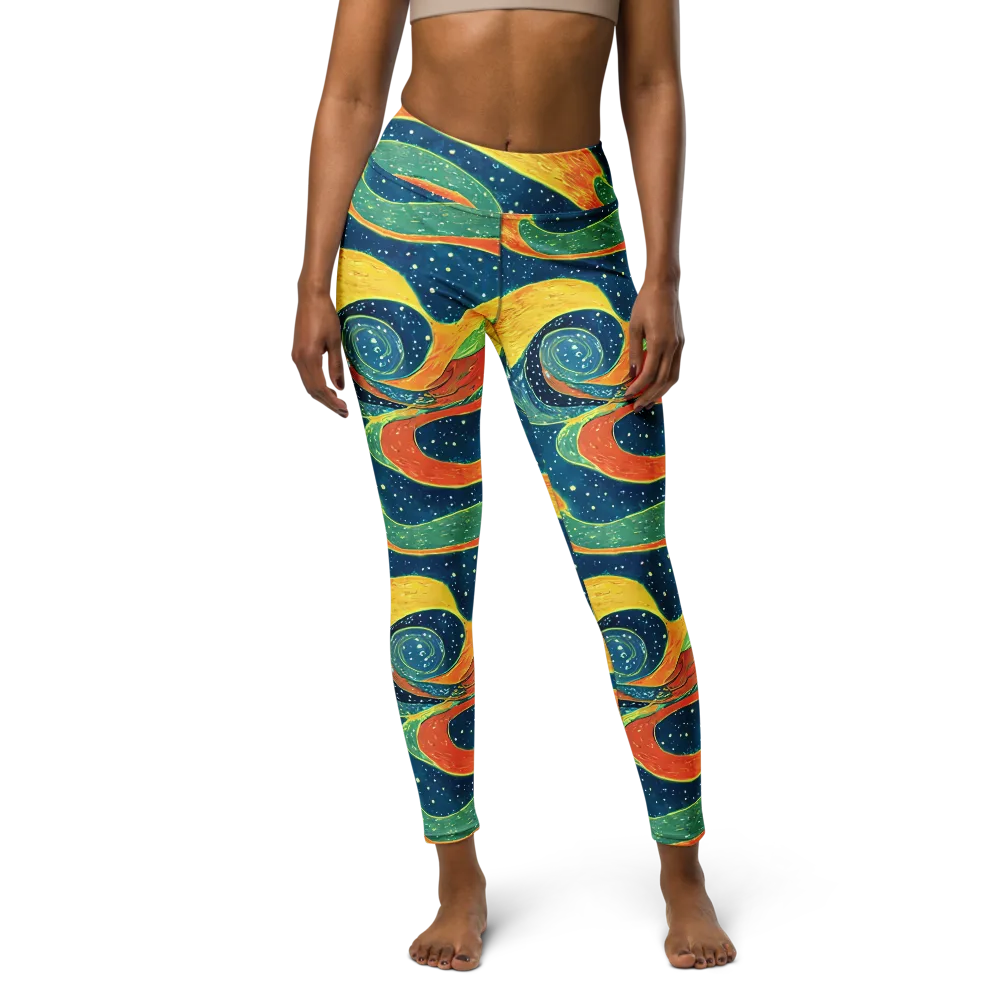 Celestial Harmony on Yoga Leggings — Front