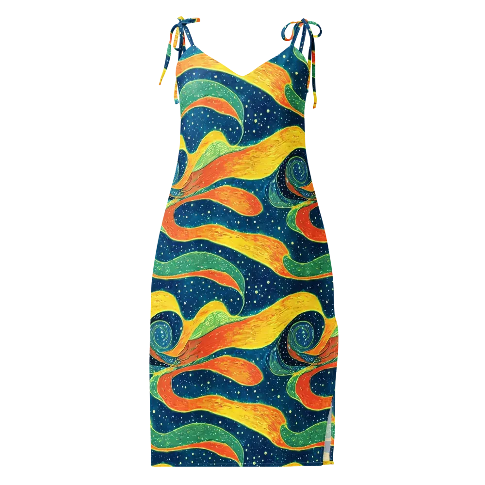 Celestial Harmony on Slip Dress — Front