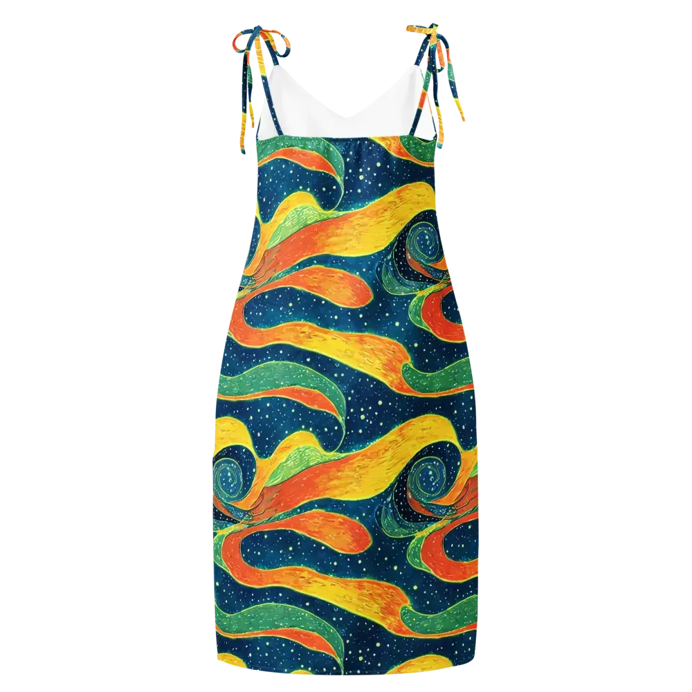 Celestial Harmony on Slip Dress — Back