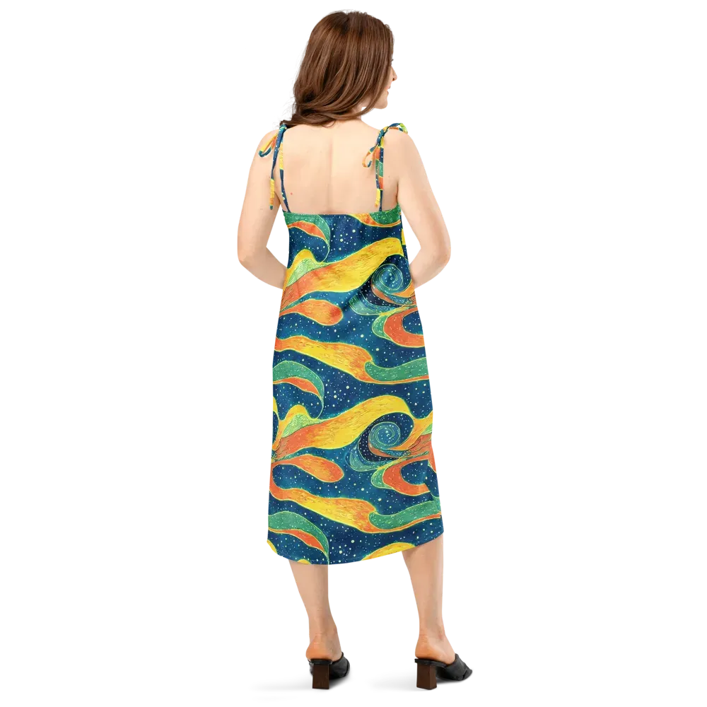 Celestial Harmony on Slip Dress — Back