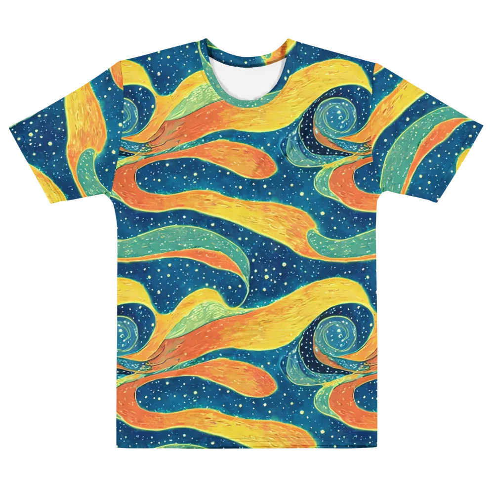 Celestial Harmony on Men's Cotton Crew Neck T-Shirt — Front