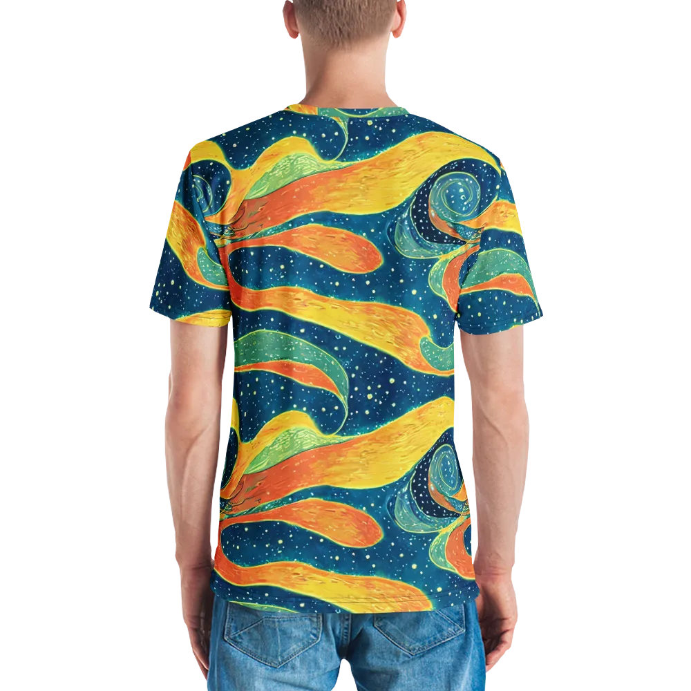 Celestial Harmony on Men's Crew Neck T-Shirt — Back