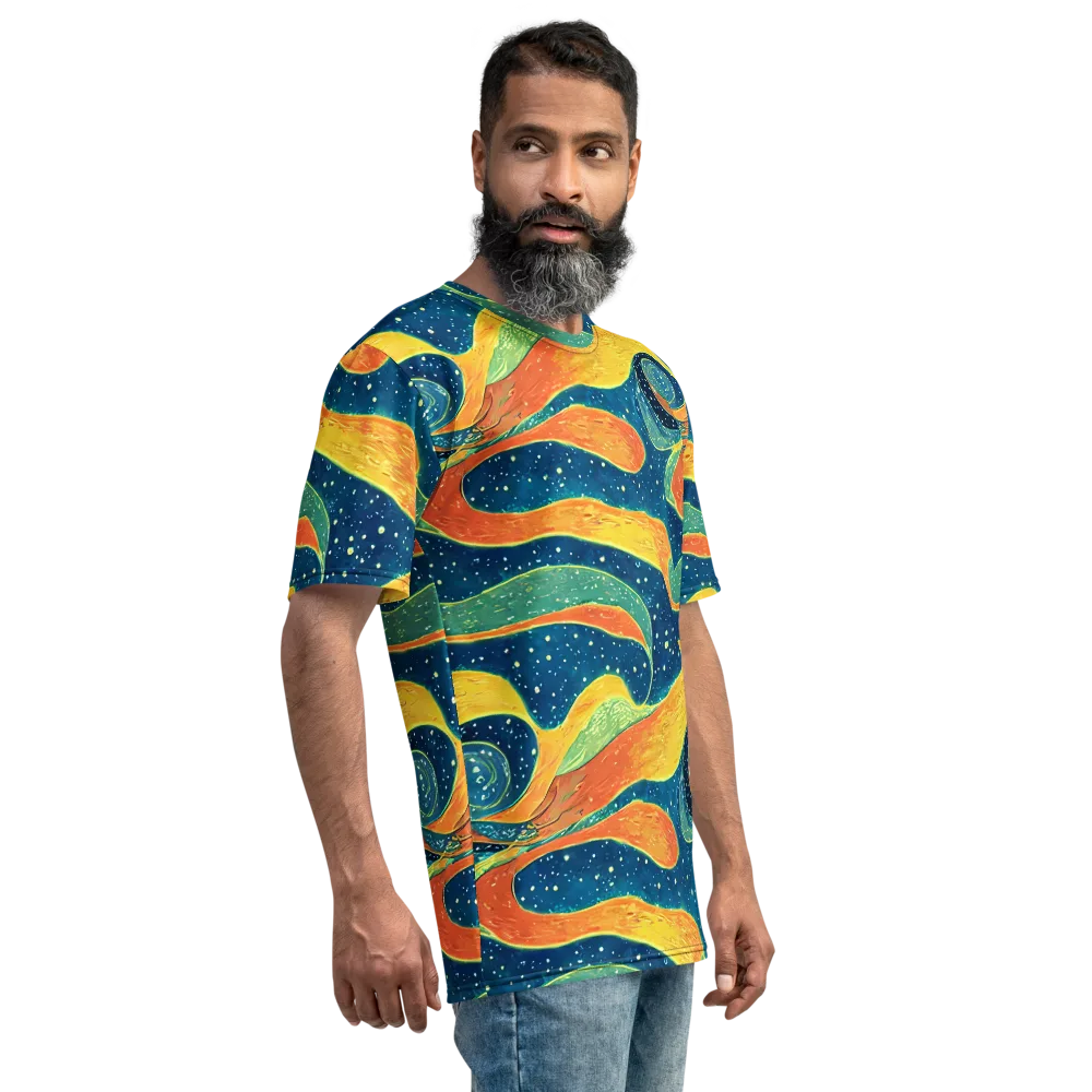 Celestial Harmony on Men's Crew Neck T-Shirt — Right