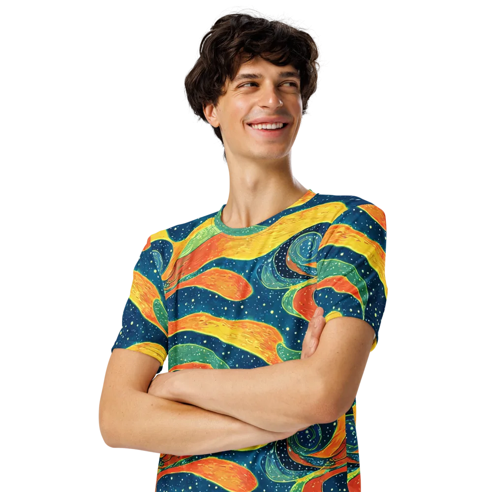 Celestial Harmony on Men's Crew Neck T-Shirt — Left Front