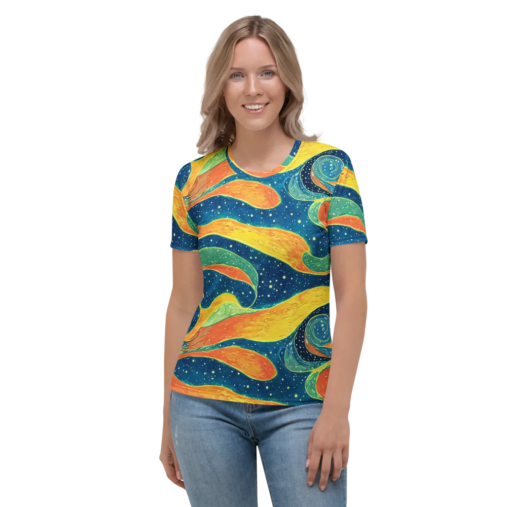 Celestial Harmony on Women's Crew Neck T-Shirt — Front