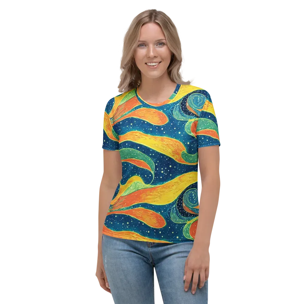 Celestial Harmony on Women's Crew Neck T-Shirt — Front