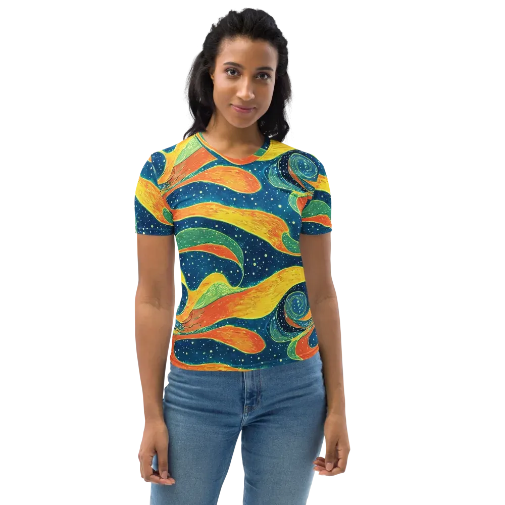 Celestial Harmony on Women's Crew Neck T-Shirt — Front