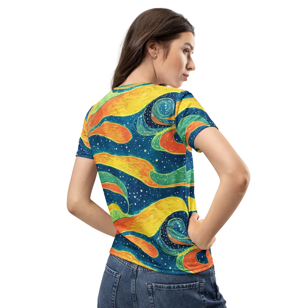 Celestial Harmony on Women's Crew Neck T-Shirt — Back