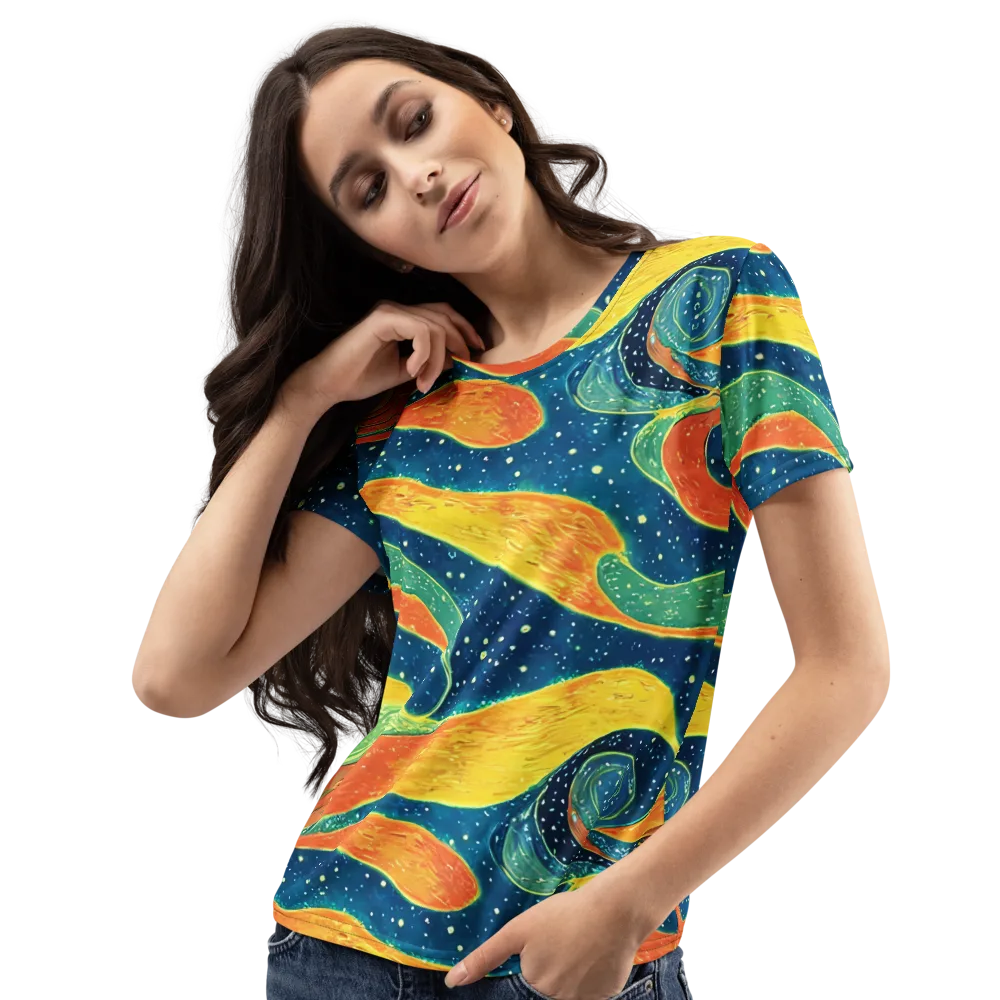 Celestial Harmony on Women's Crew Neck T-Shirt — Left Front