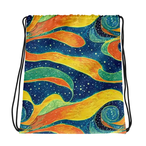 Celestial Harmony on a Drawstring Bag