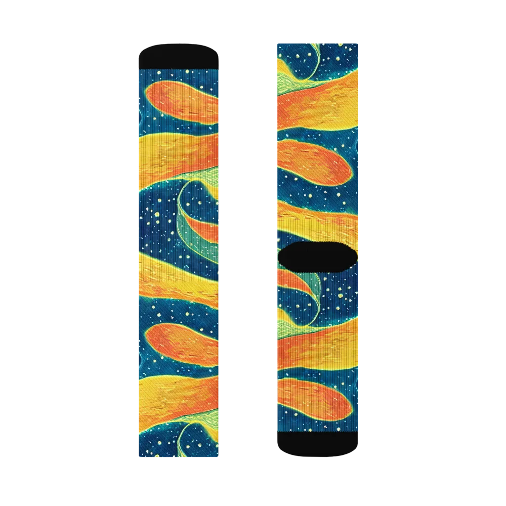 Celestial Harmony on Socks — Left Sock