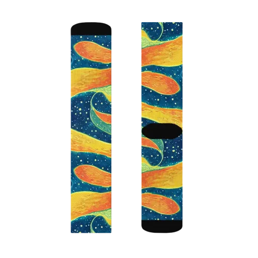 Celestial Harmony on a Socks