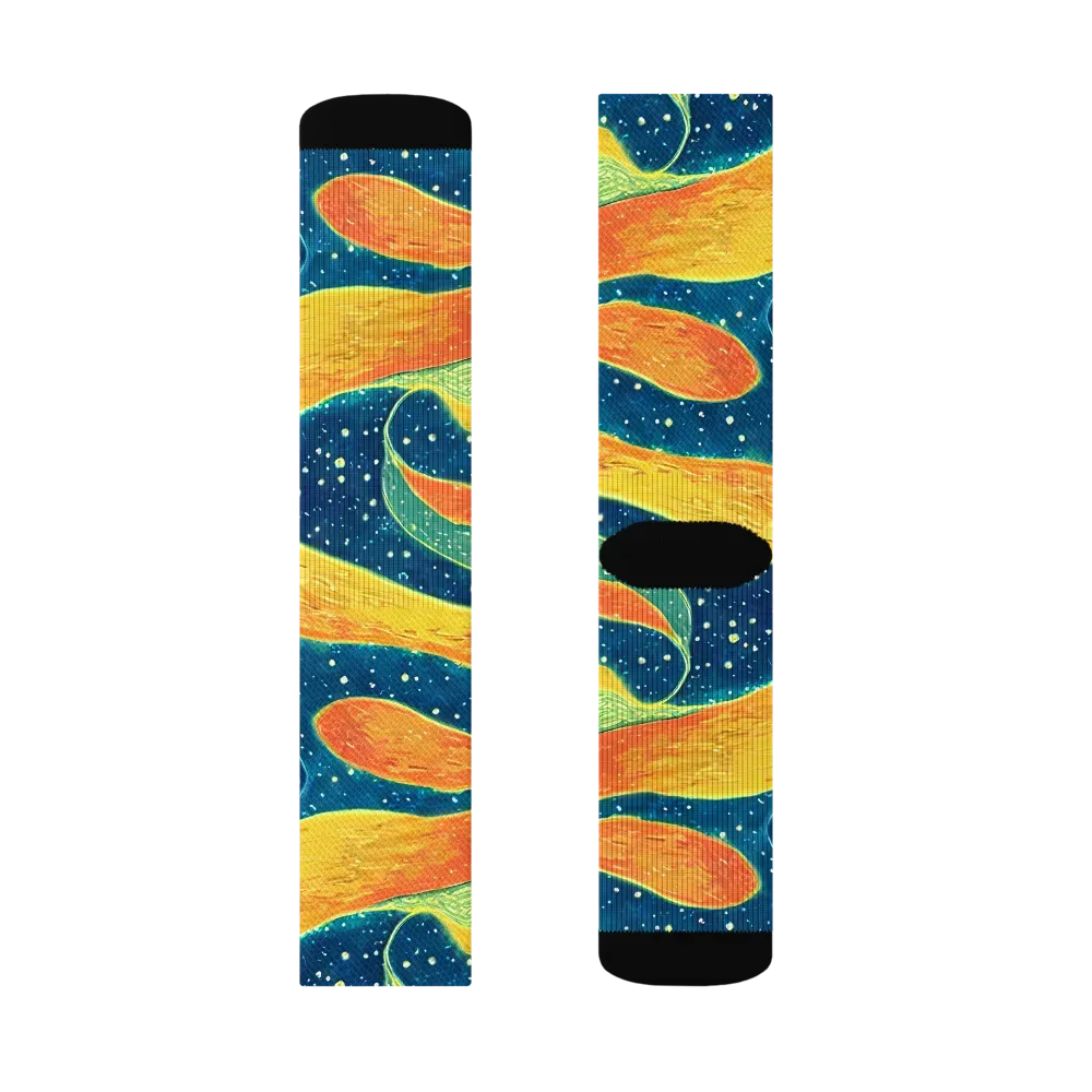 Celestial Harmony on Socks — Right Sock