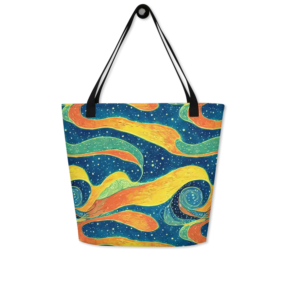 Celestial Harmony on Large Tote Bag W/ Pocket — Front