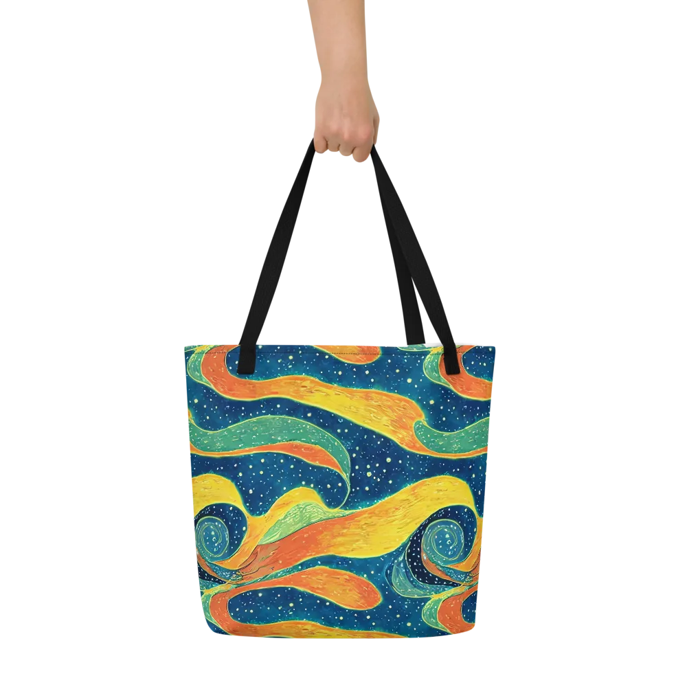 Celestial Harmony on Large Tote Bag W/ Pocket — Front