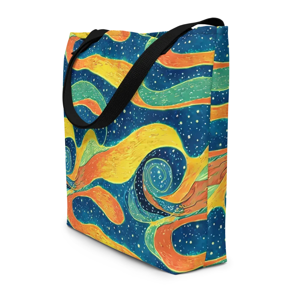 Celestial Harmony on Large Tote Bag W/ Pocket — Front