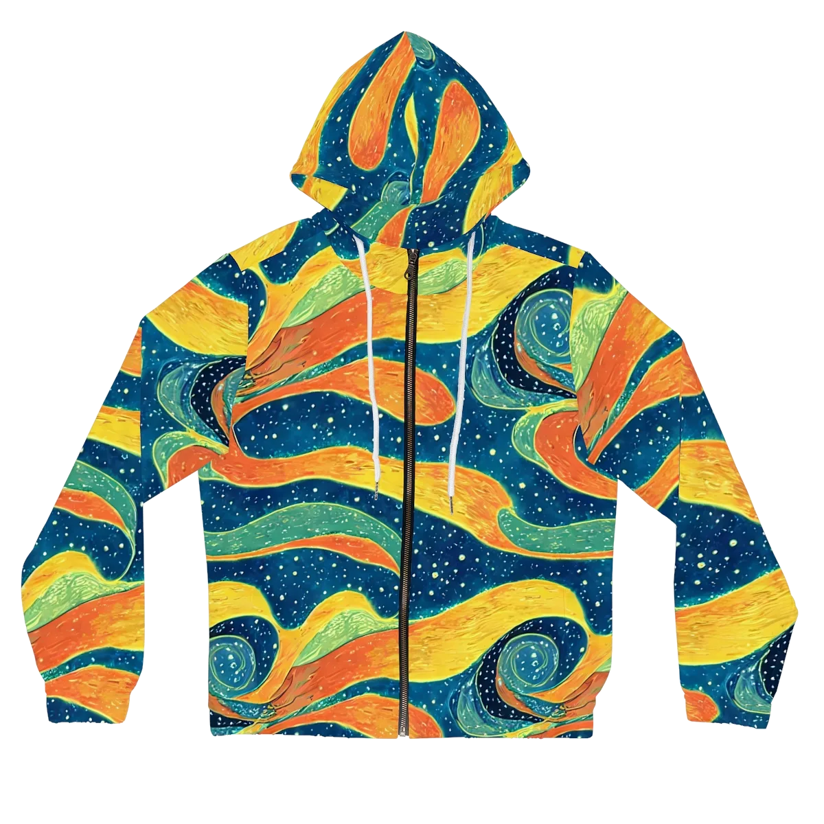 Celestial Harmony on Women's Full-Zip Hoodie — Front