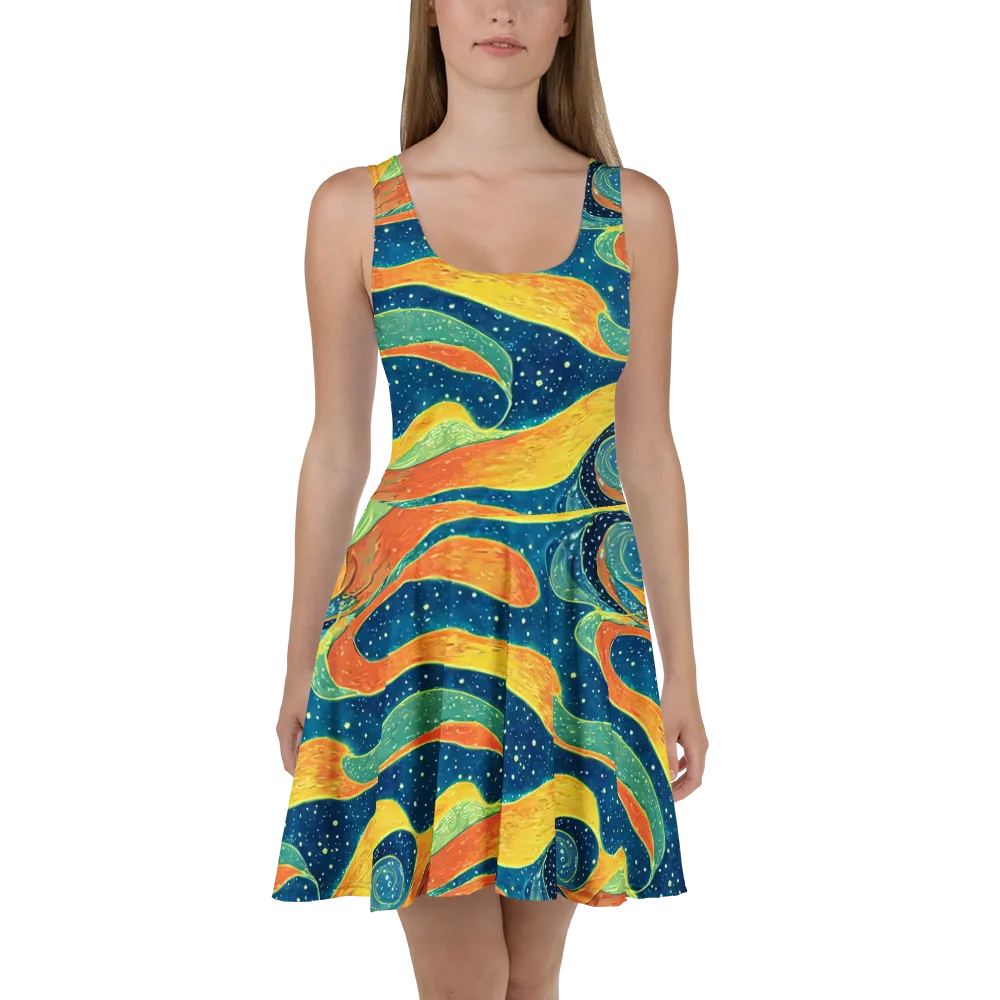 Celestial Harmony on Skater Dress — Front