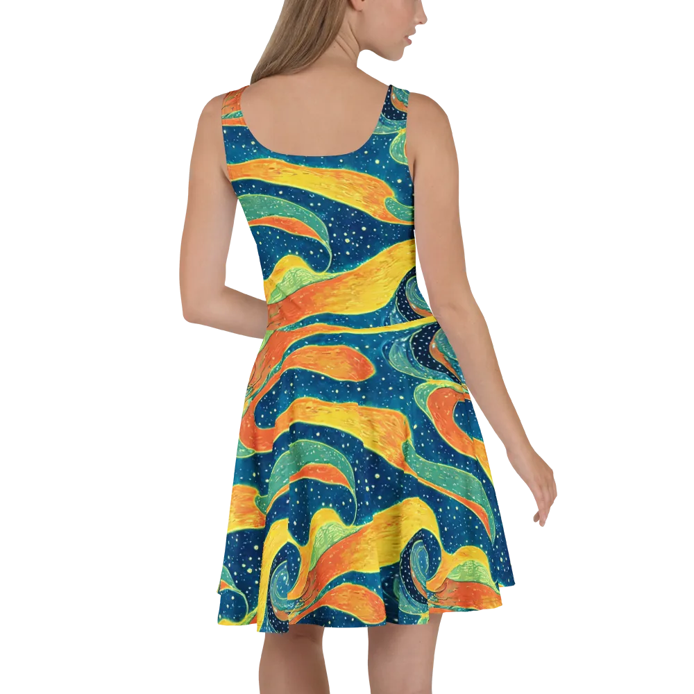 Celestial Harmony on Skater Dress — Back