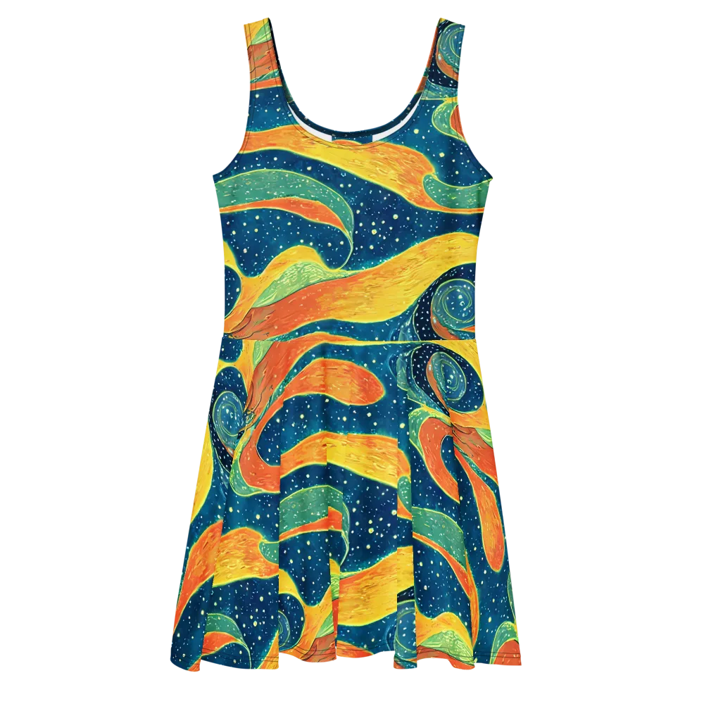 Celestial Harmony on Skater Dress — Front