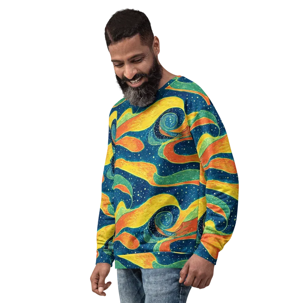 Celestial Harmony on Sweatshirt — Left Front