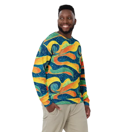Celestial Harmony on a Sweatshirt