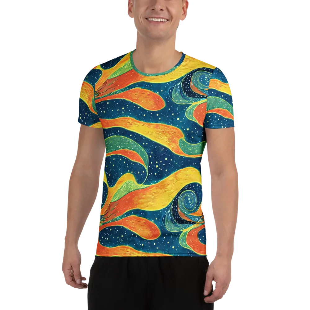 Celestial Harmony on Men's Athletic T-Shirt — Front