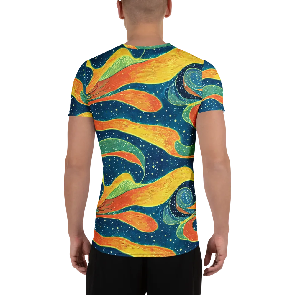 Celestial Harmony on Men's Athletic T-Shirt — Back