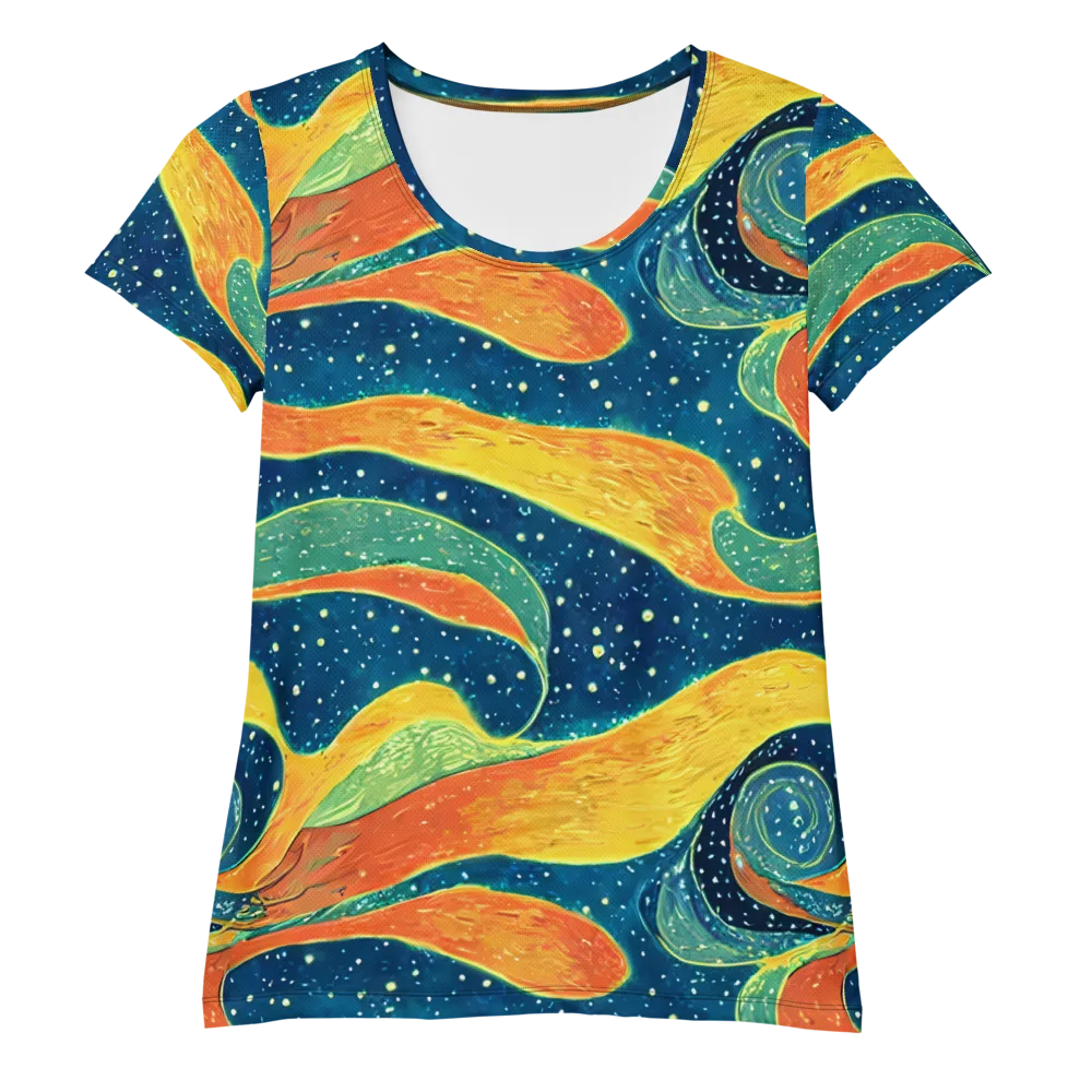 Celestial Harmony on Women's Athletic T-Shirt — Front