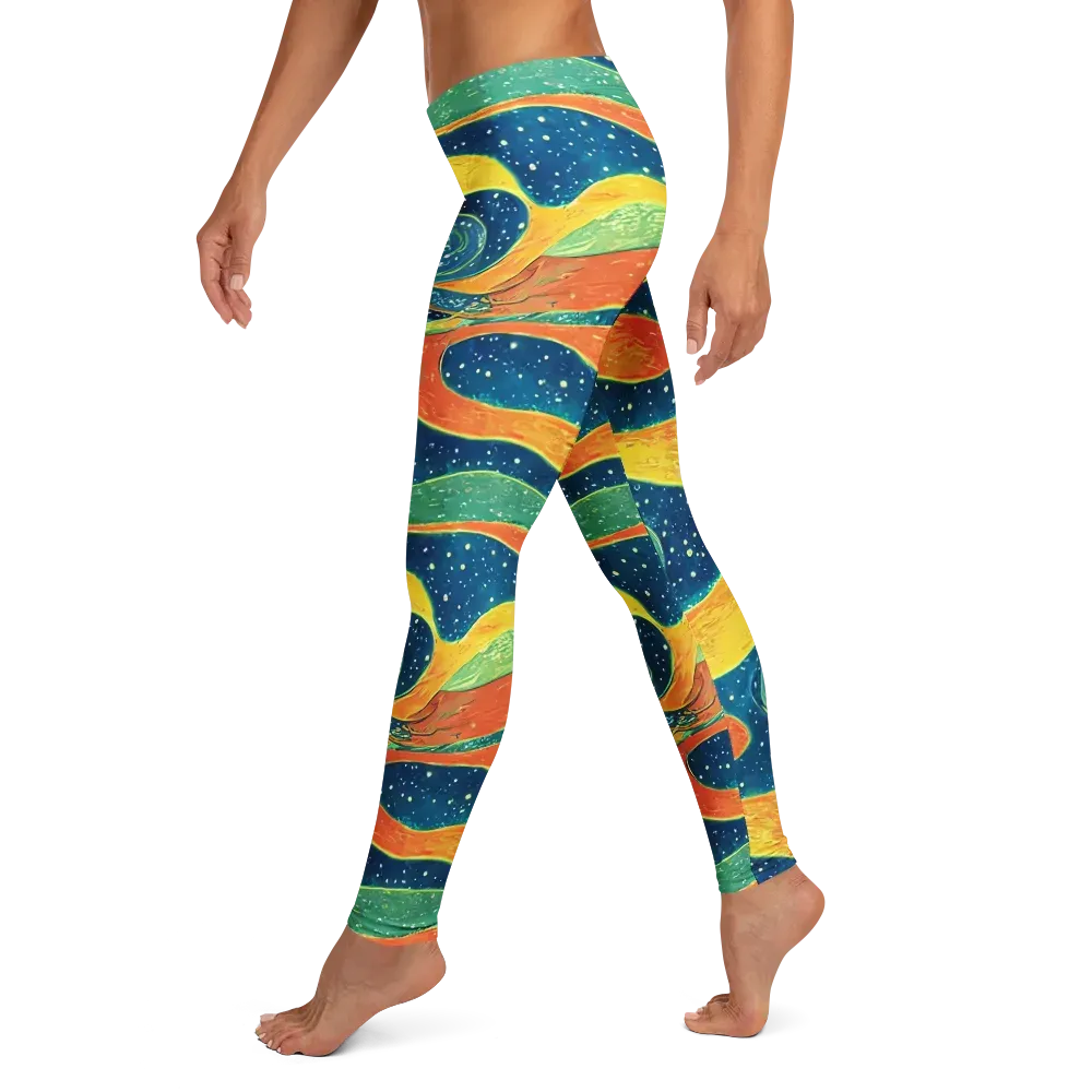 Celestial Harmony on Leggings — Left