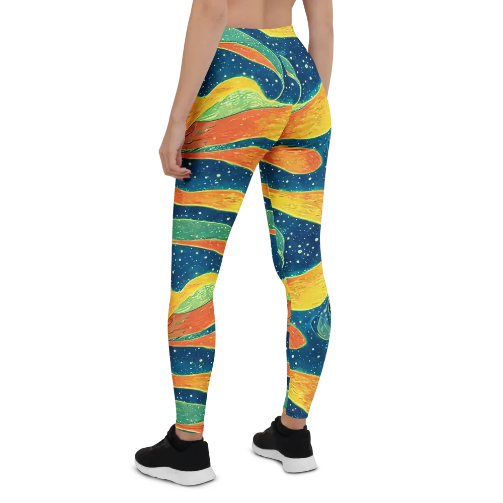 Celestial Harmony on Leggings — Back