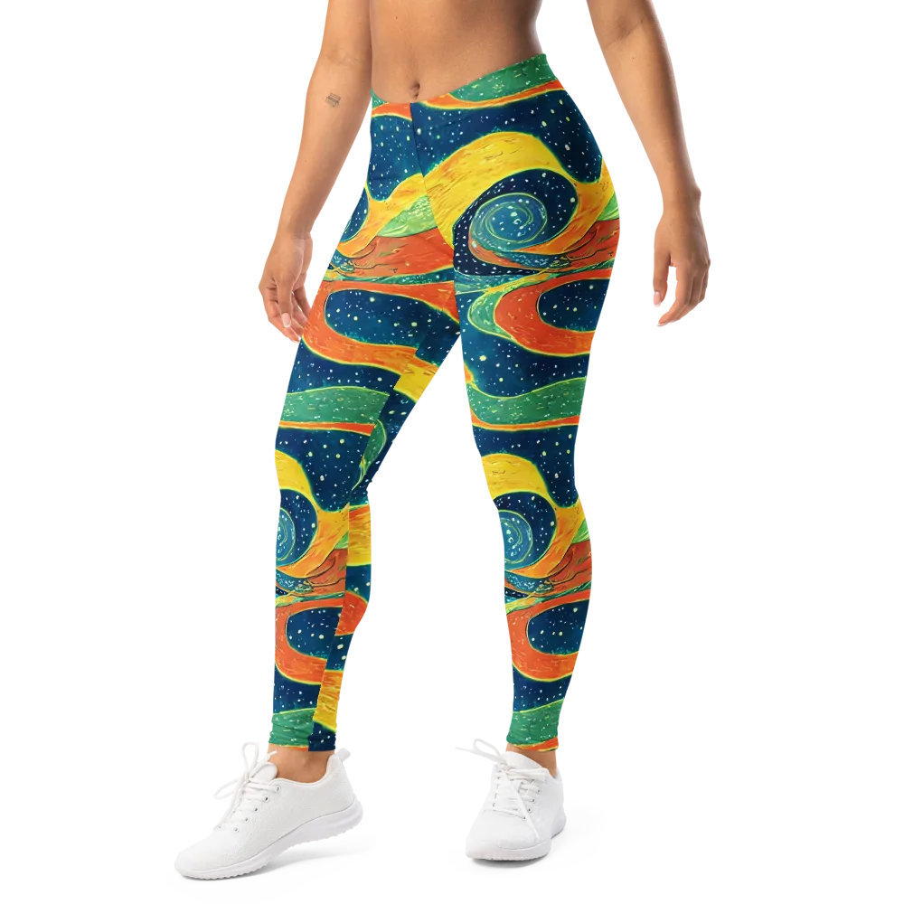 Celestial Harmony on Leggings — Left Front