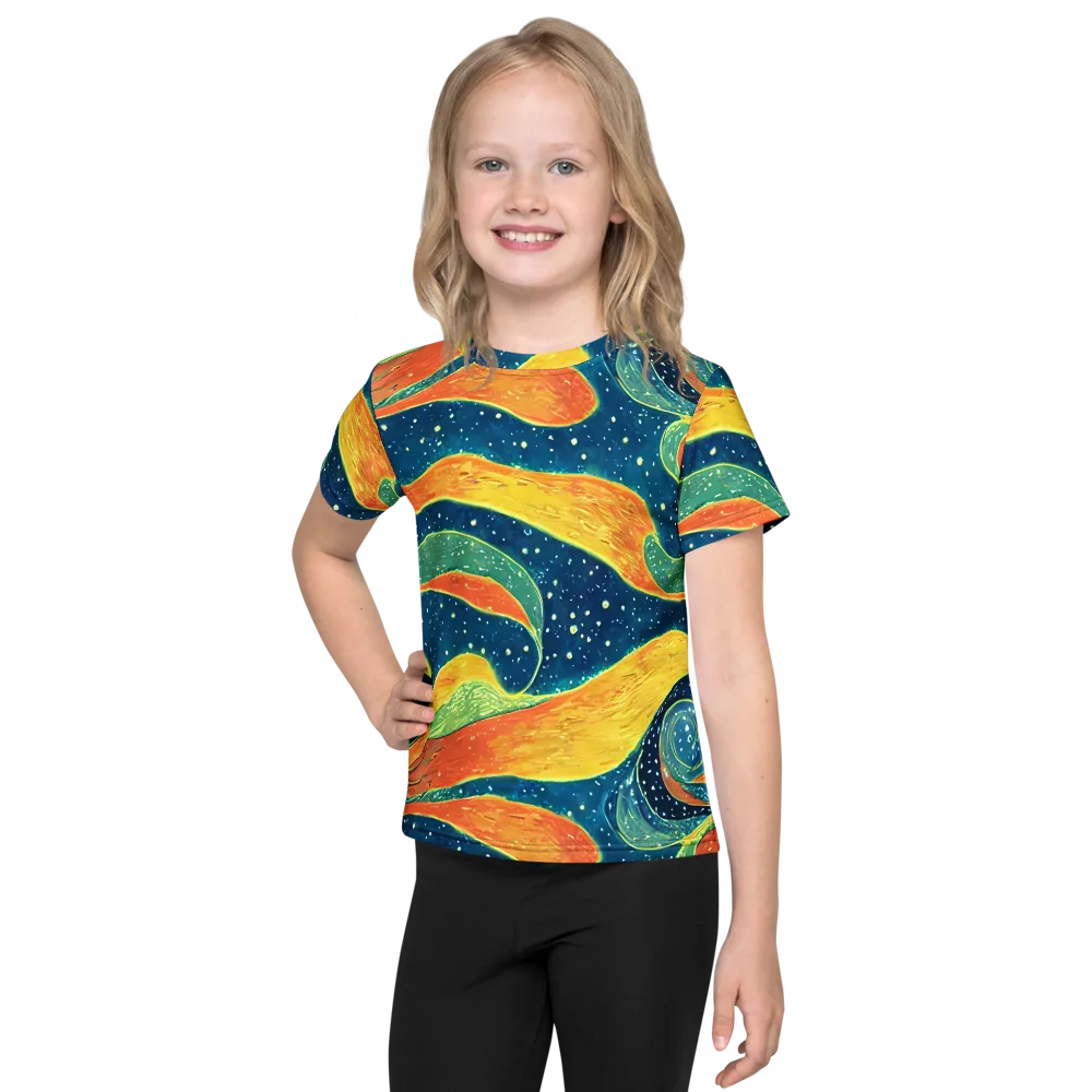 Celestial Harmony on Kids Crew Neck T-Shirt — Front