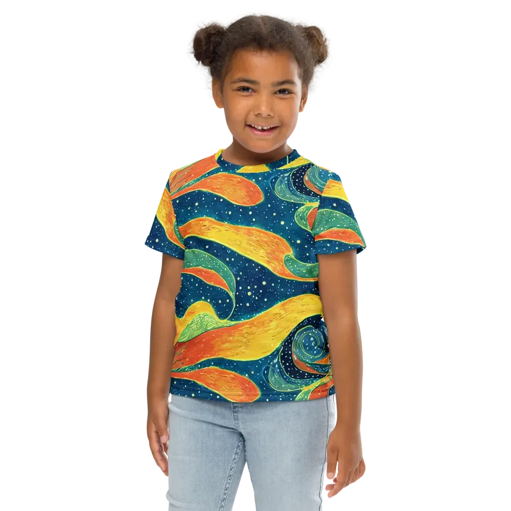 Celestial Harmony on Kids Crew Neck T-Shirt — Front