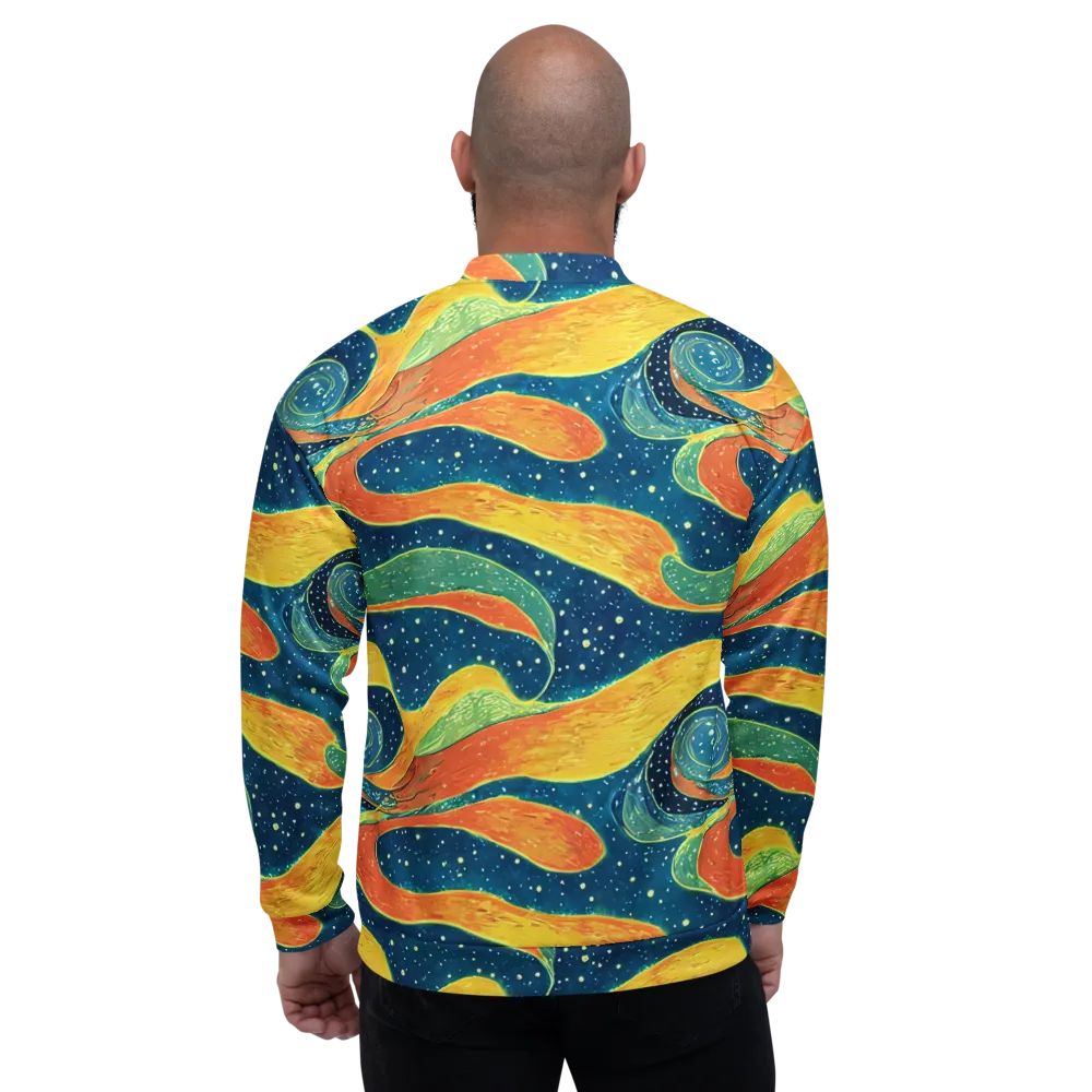Celestial Harmony on Bomber Jacket — Back