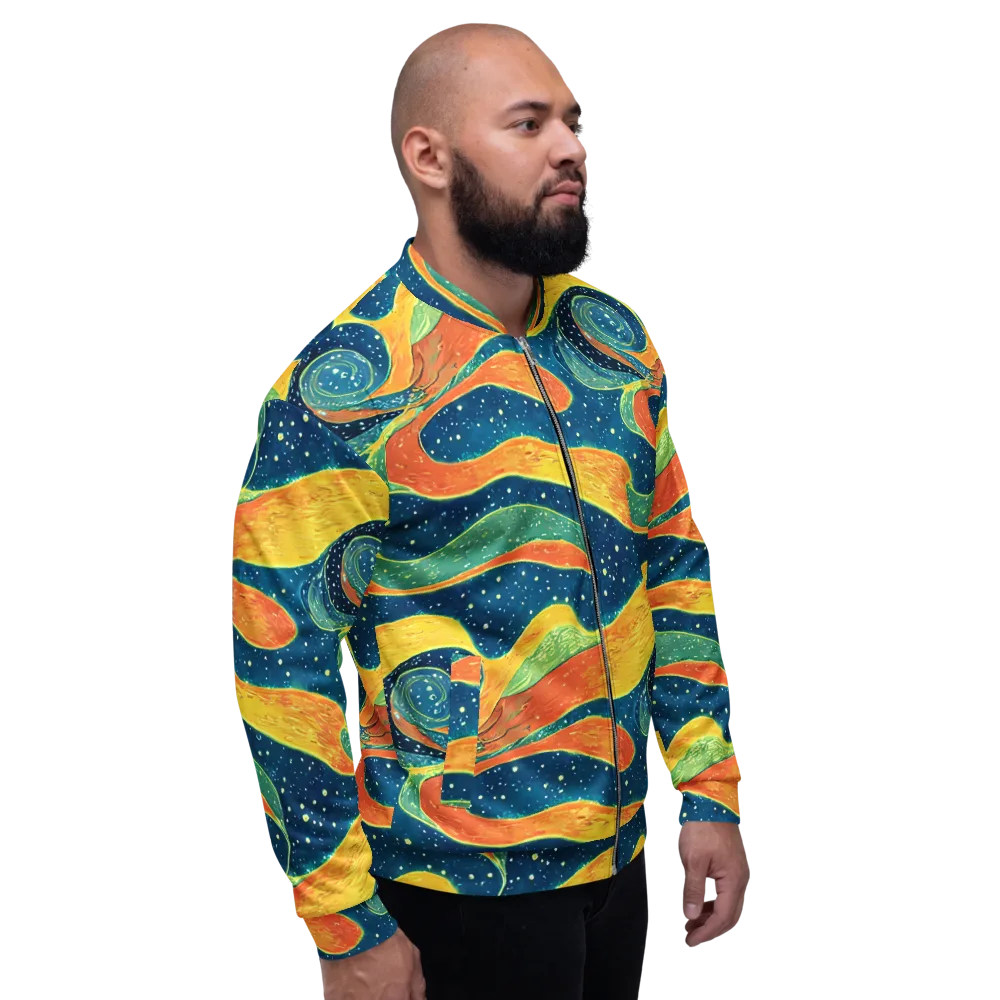 Celestial Harmony on Bomber Jacket — Right