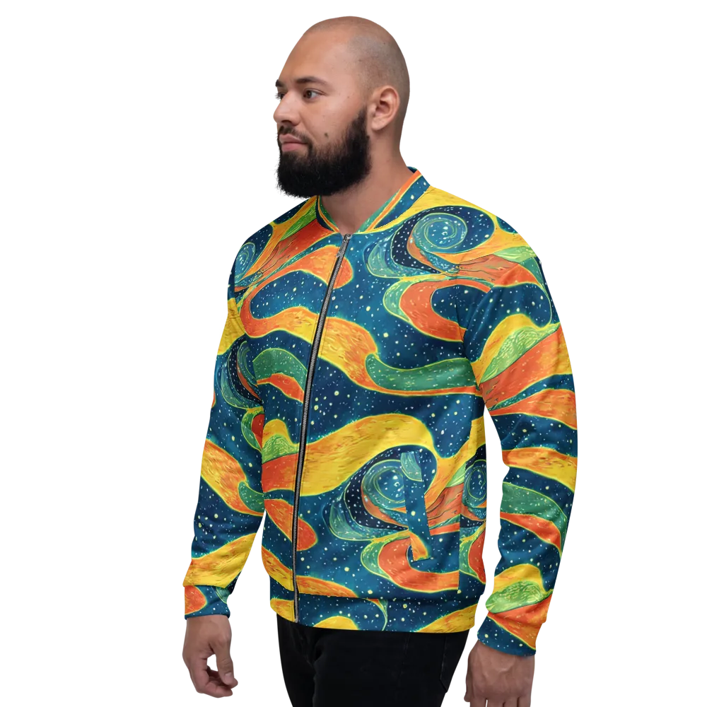 Celestial Harmony on Bomber Jacket — Left