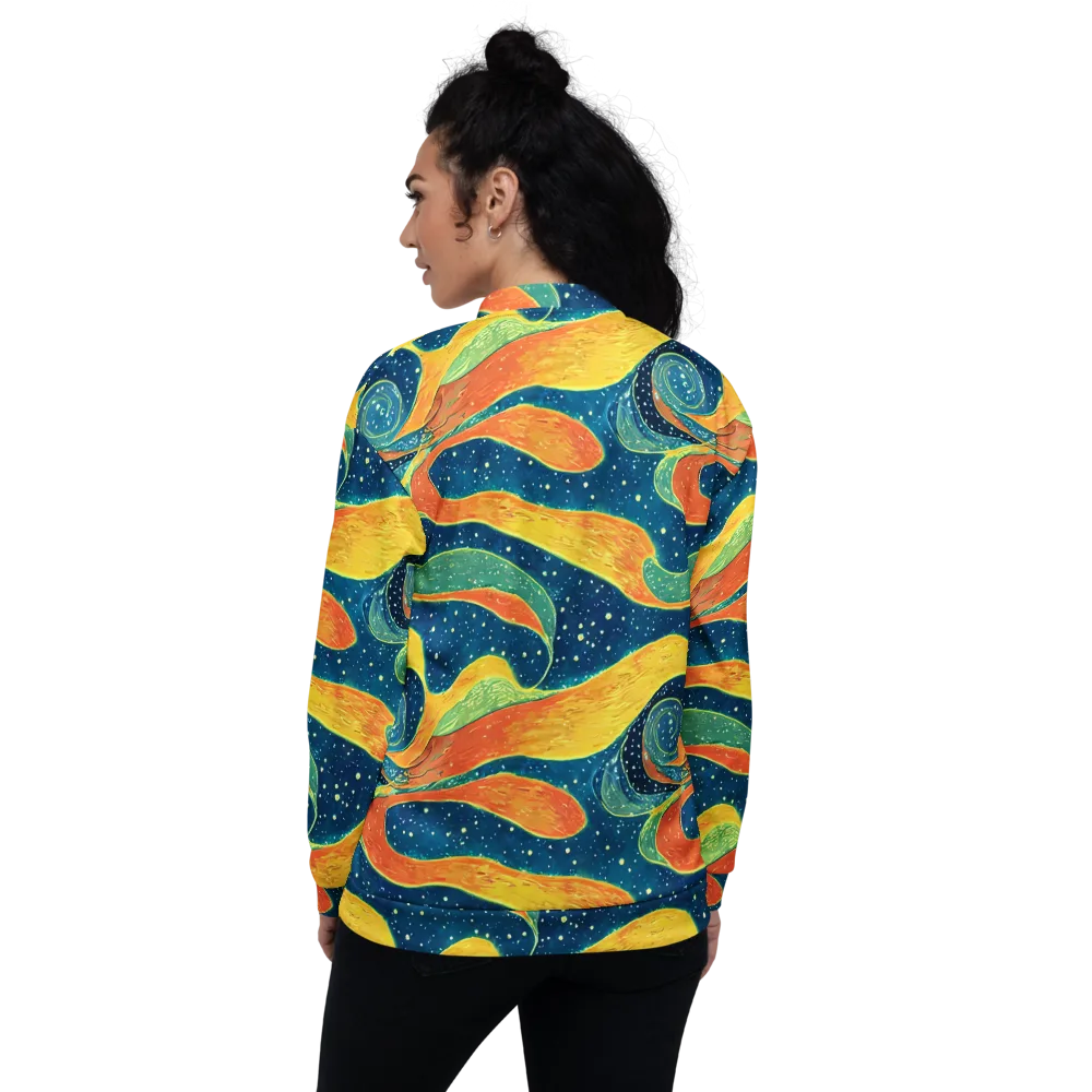 Celestial Harmony on Bomber Jacket — Back