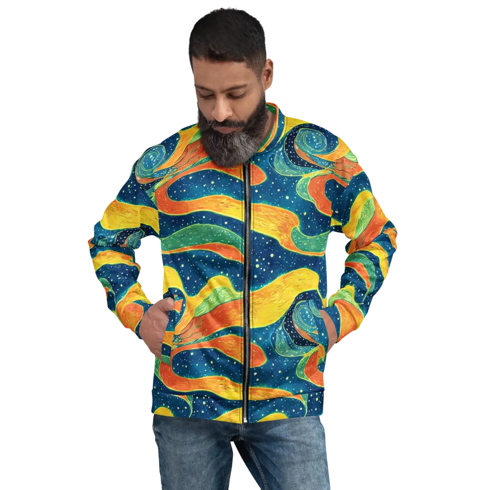 Celestial Harmony on Bomber Jacket — Front
