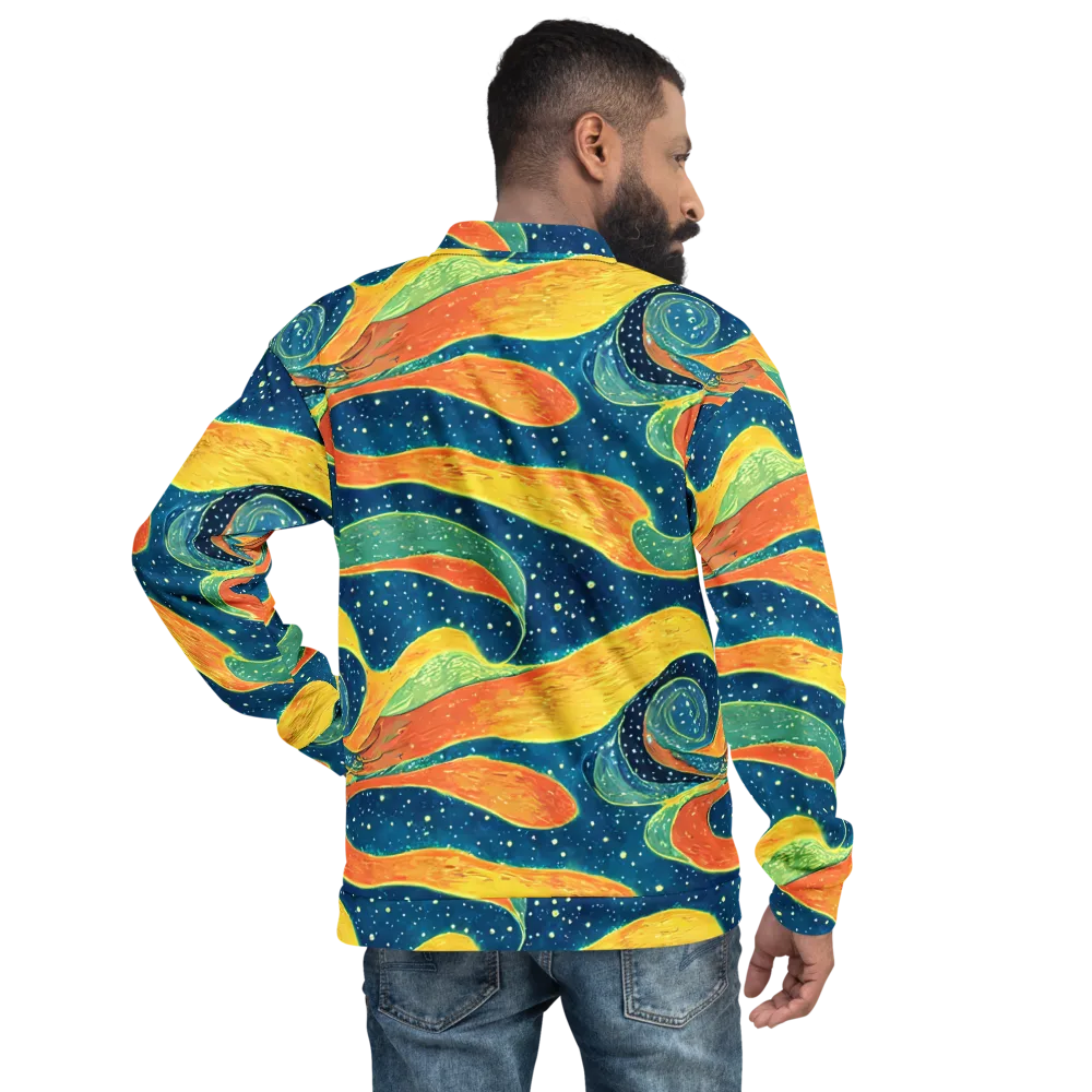 Celestial Harmony on Bomber Jacket — Back