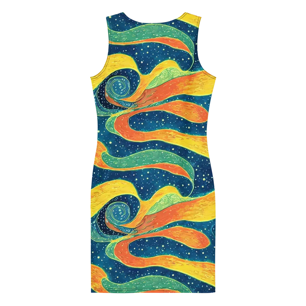 Celestial Harmony on Bodycon Dress — Back