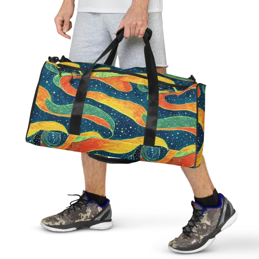 Celestial Harmony on a Duffle Bag