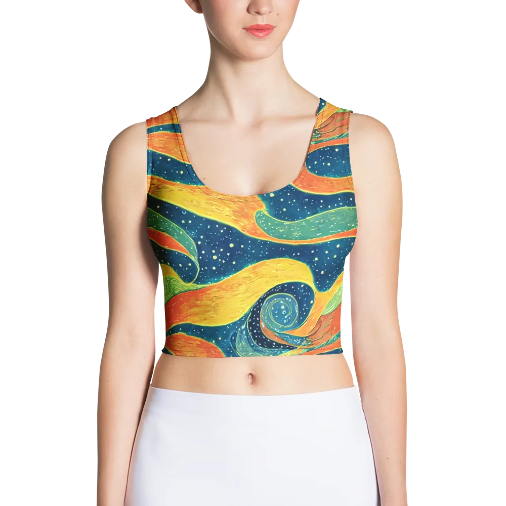 Celestial Harmony on Crop Top — Front