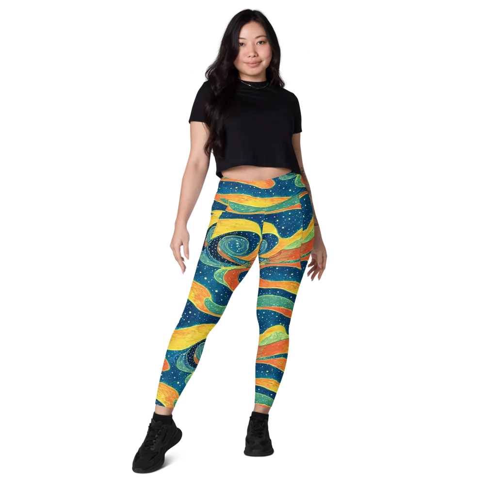 Celestial Harmony on Leggings with Pockets — Front
